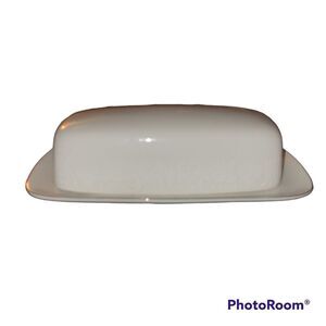 Crown Victoria Lovelace Butter Dish. ^